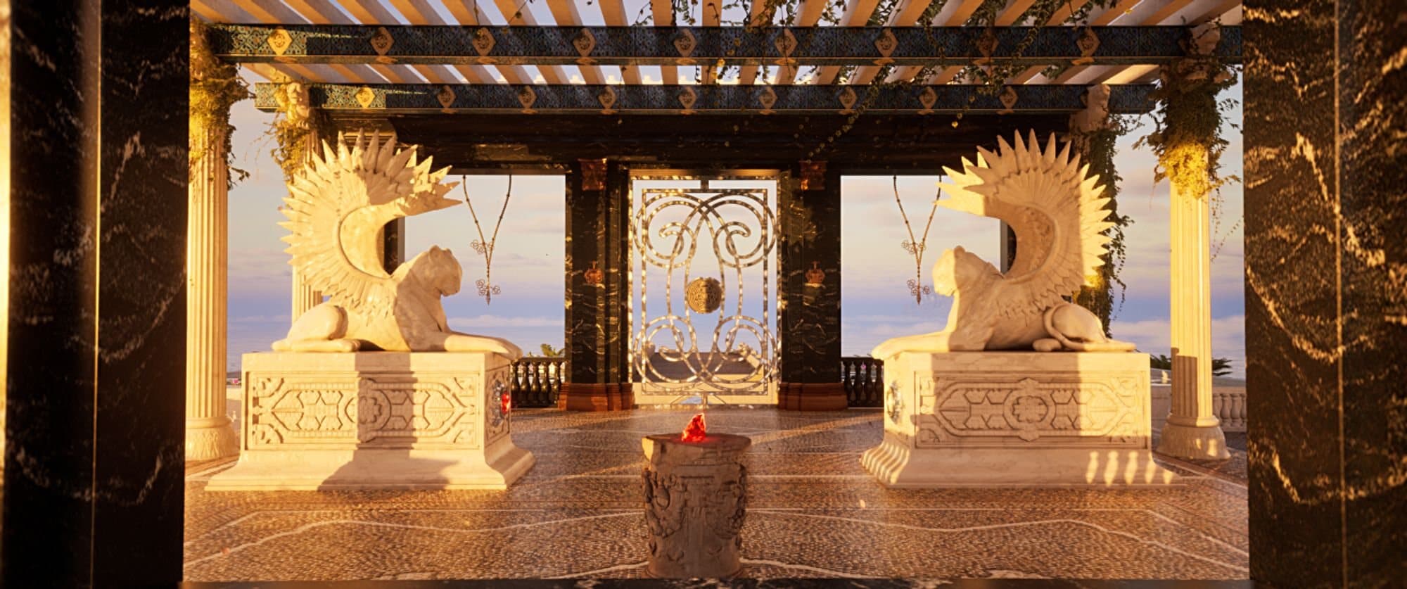 Ambiente do templo de Power of Myths